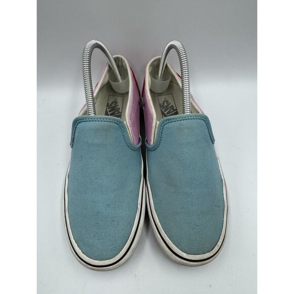 Vans woman's 8.0 Baby blue pink red 751505 slip on old skool used nice - Picture 3 of 7